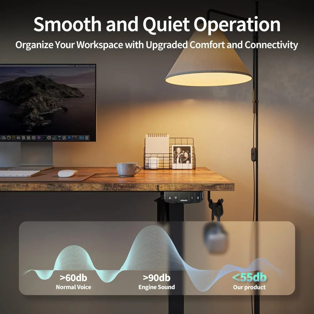 Agilestic Electric Standing Desk Height Adjustable Sit Stand Computer Desk