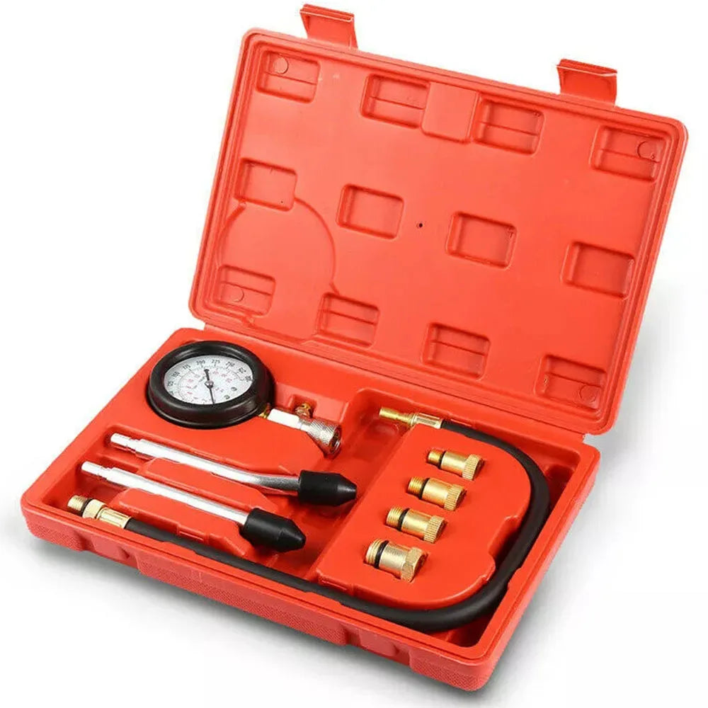 Petrol Engine Cylinder Compression Tester Kit For Automobiles And Motorcycles
