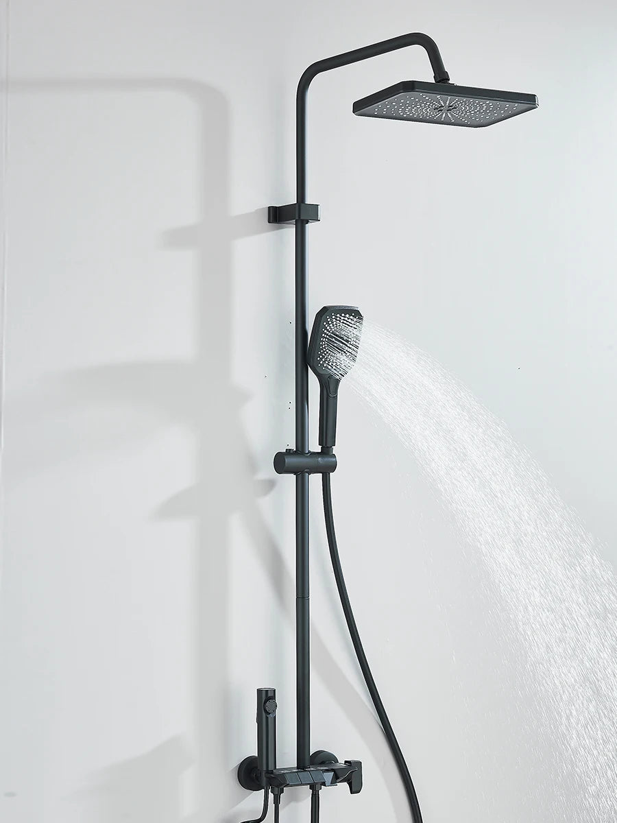 Quyanre 4 Way Shower System With Rain Shower Bidet Faucet