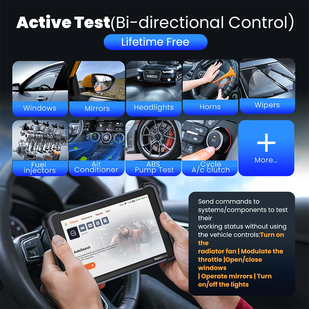 ThinkCar ThinkScan 689BT CANFD DOIP OBD2 Diagnostic Tool With BiDirectional