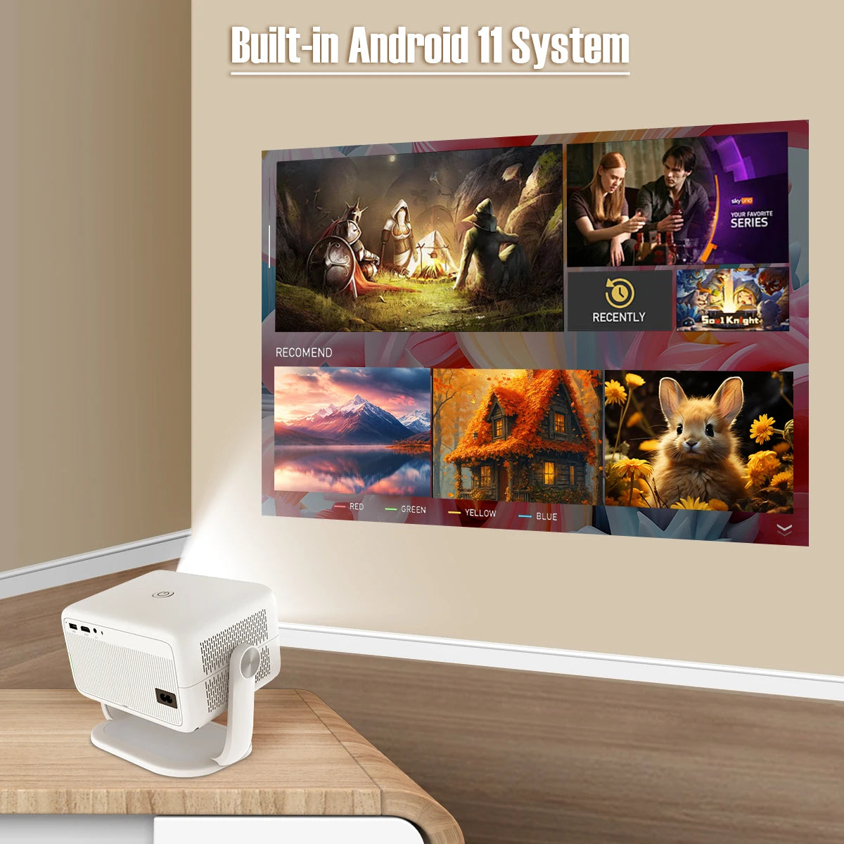 Magcubic Native 1080P Home Theater Projector With Auto Focus