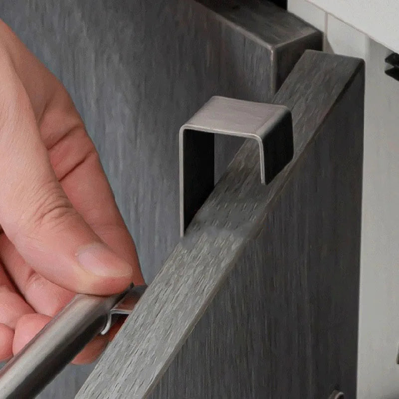 No Drill Hanging Towel Rack For Kitchen Cabinet Door Organizer