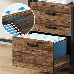 Tribesigns Computer Desk With File Drawer And Monitor Stand