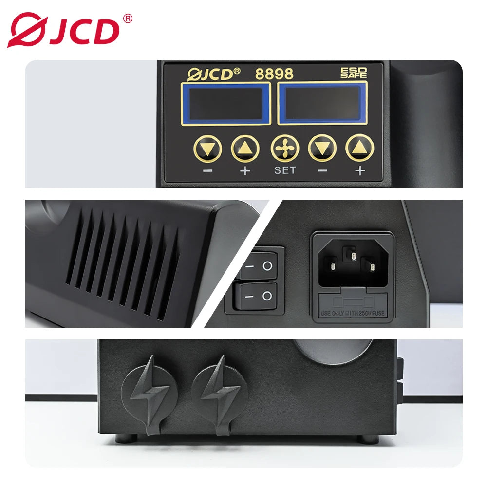 JCD 8898 750W Soldering Station 2 In 1 LCD Display Solder Tools
