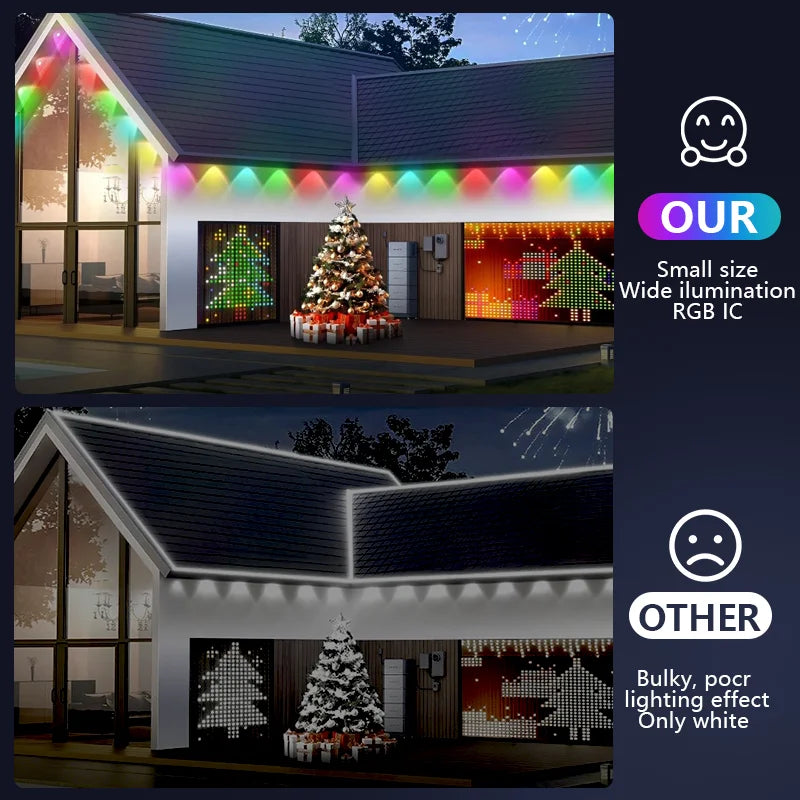 MIMIRGB Smart RGBIC Outdoor Lights 90 LEDs 75 Scene Modes