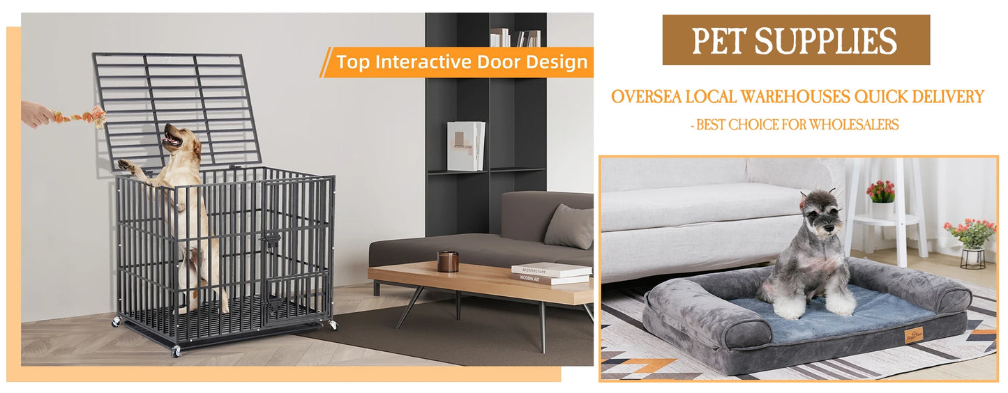 BINGOPAW Dog Bed With Removable Washable Fleece Cover Waterproof