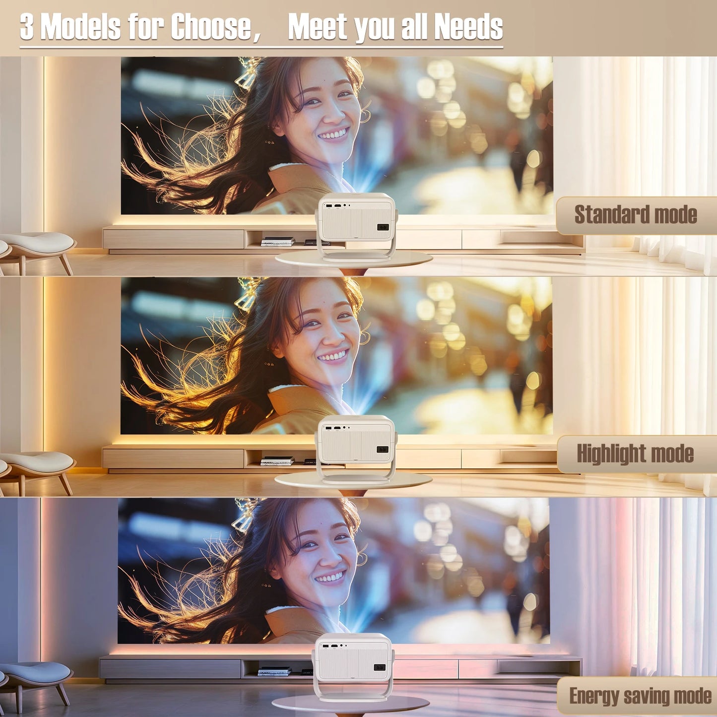 Magcubic Native 1080P Home Theater Projector With Auto Focus