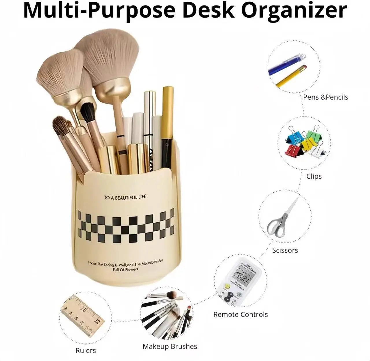 Pen Holder for Desk Tabletop Pencil Organizer for Office
