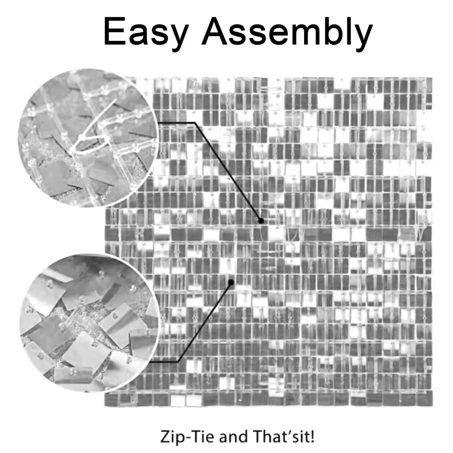 Shimmer Sequin Wall Backdrop for Weddings and Parties