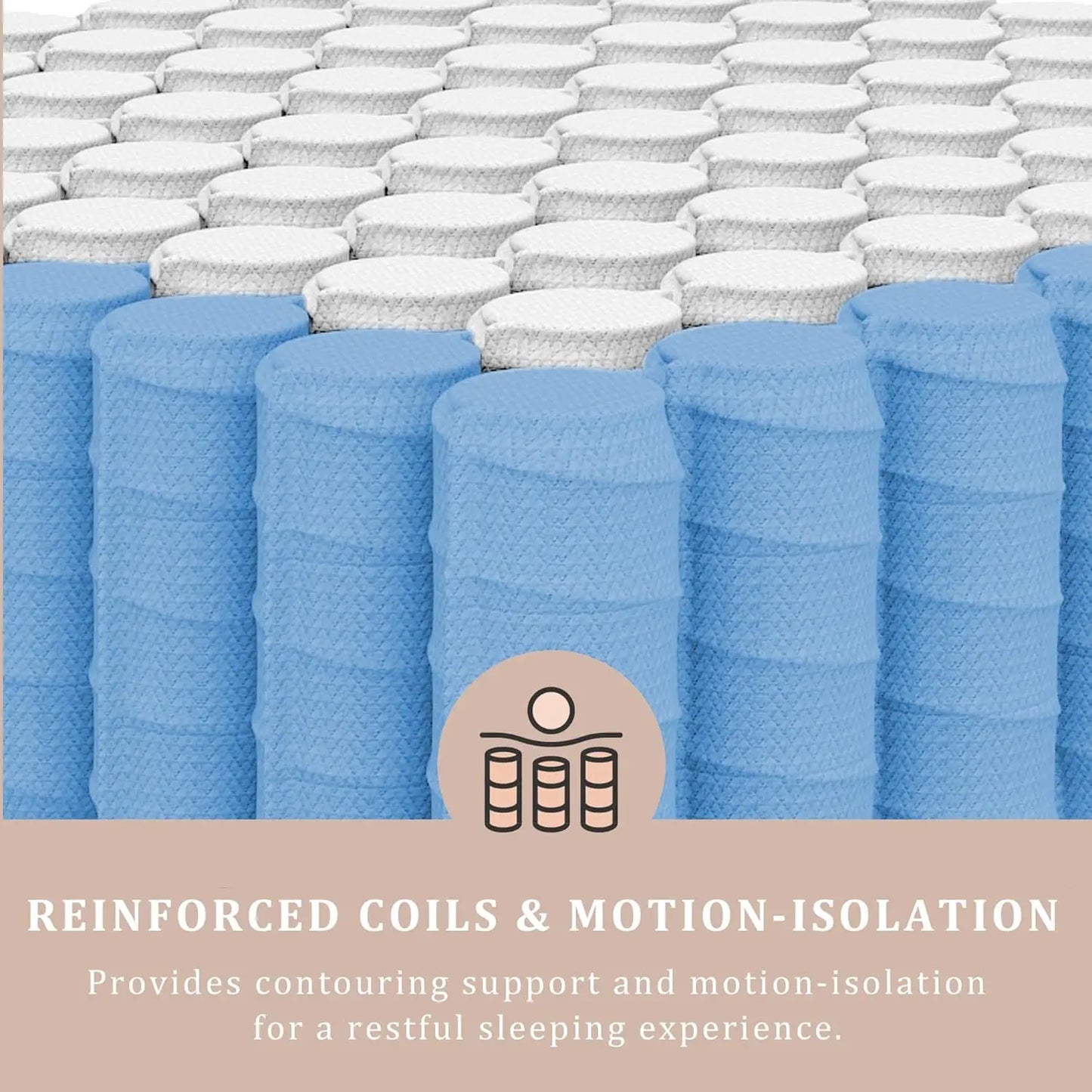 BedStory Hybrid Gel Memory Foam Mattress With Breathable Fabric