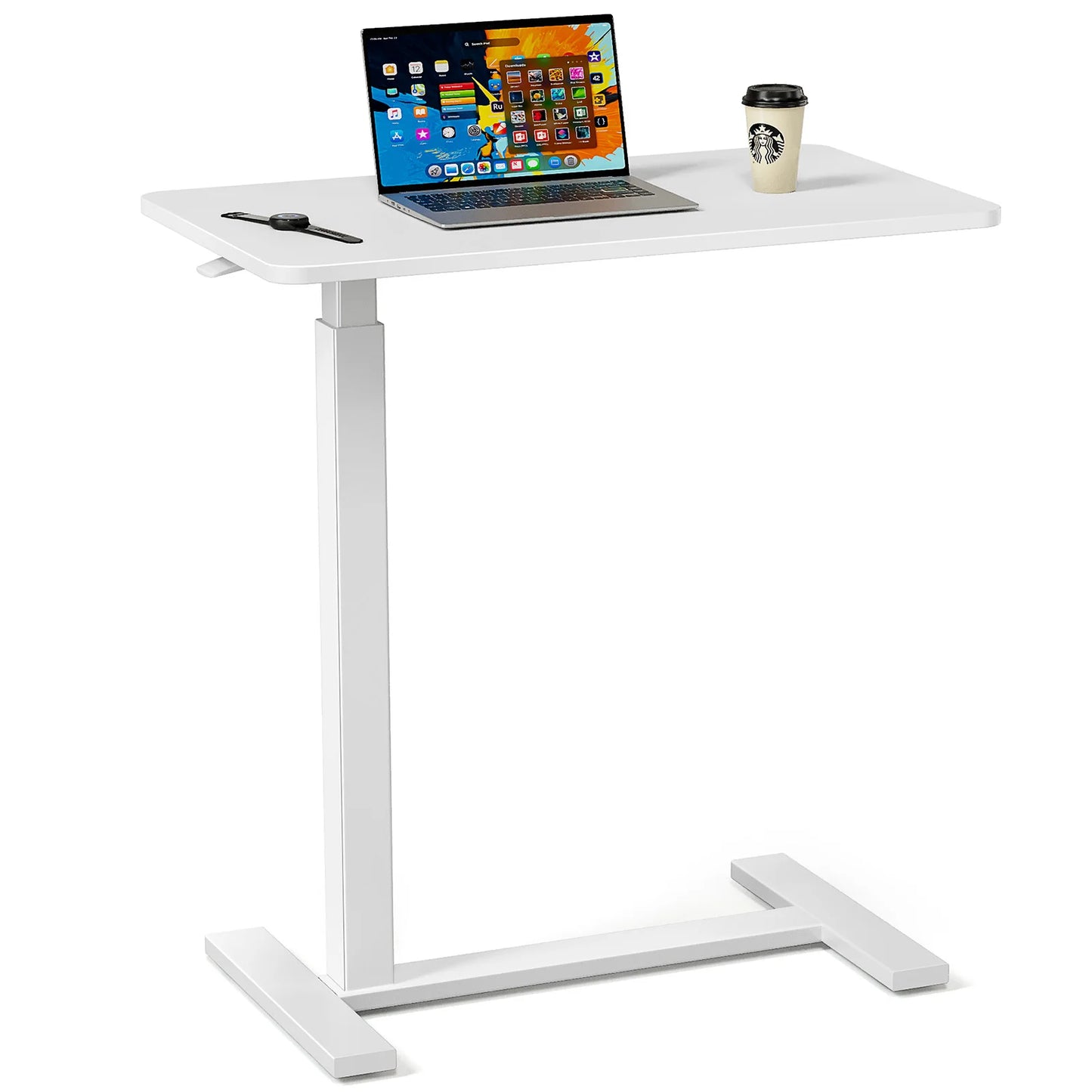 JHK Overbed Bedside Sofa Table Adjustable Height Laptop Desk