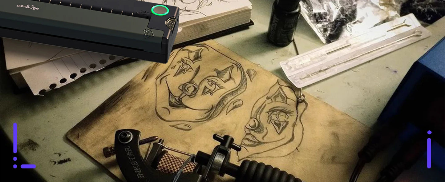 PeriPage P90 Wireless Tattoo Stencil Transfer Printer