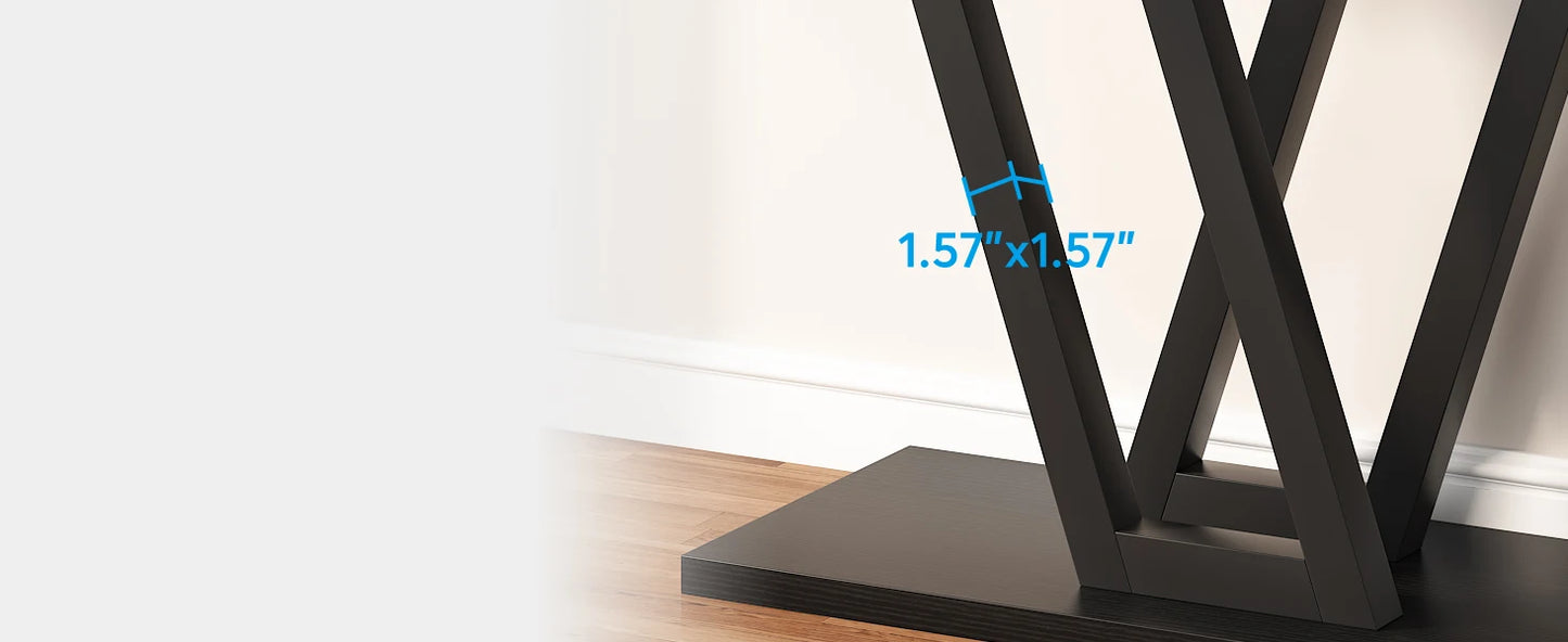 LITTLE TREE Industrial Console Table for Entryway and Living Room
