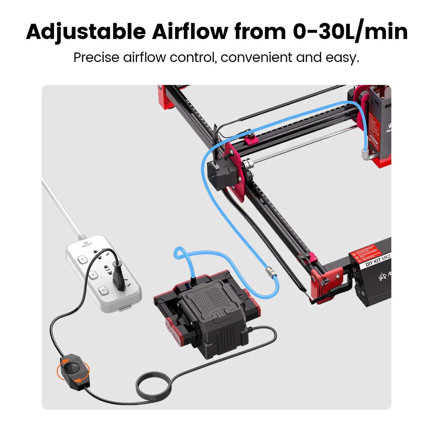 AlgoLaser Air Assist Pump 30LPM for Laser Cutter Dust Removal