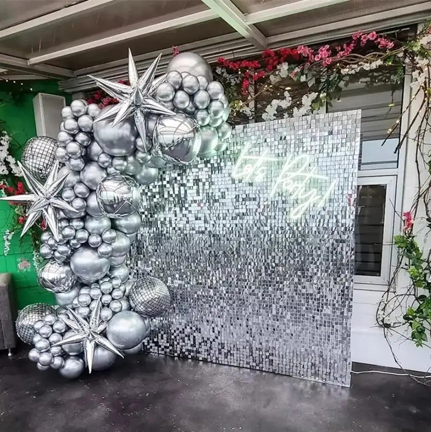 Shimmer Sequin Wall Backdrop for Weddings and Parties