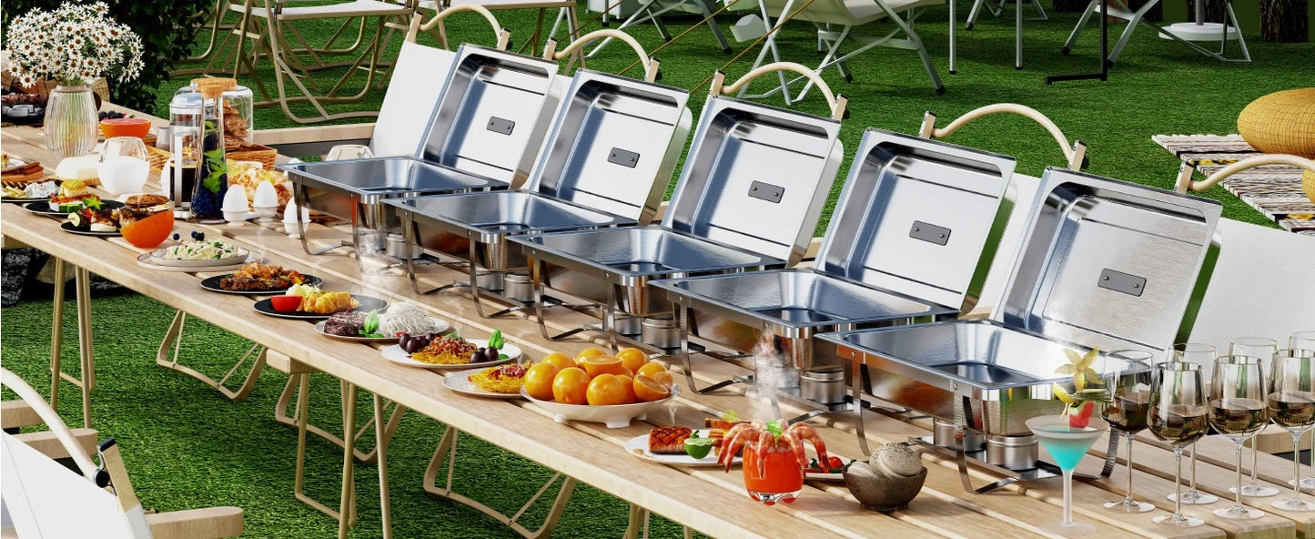 ROOMARK Chafing Dish Buffet Set Stainless Steel Catering Warmer