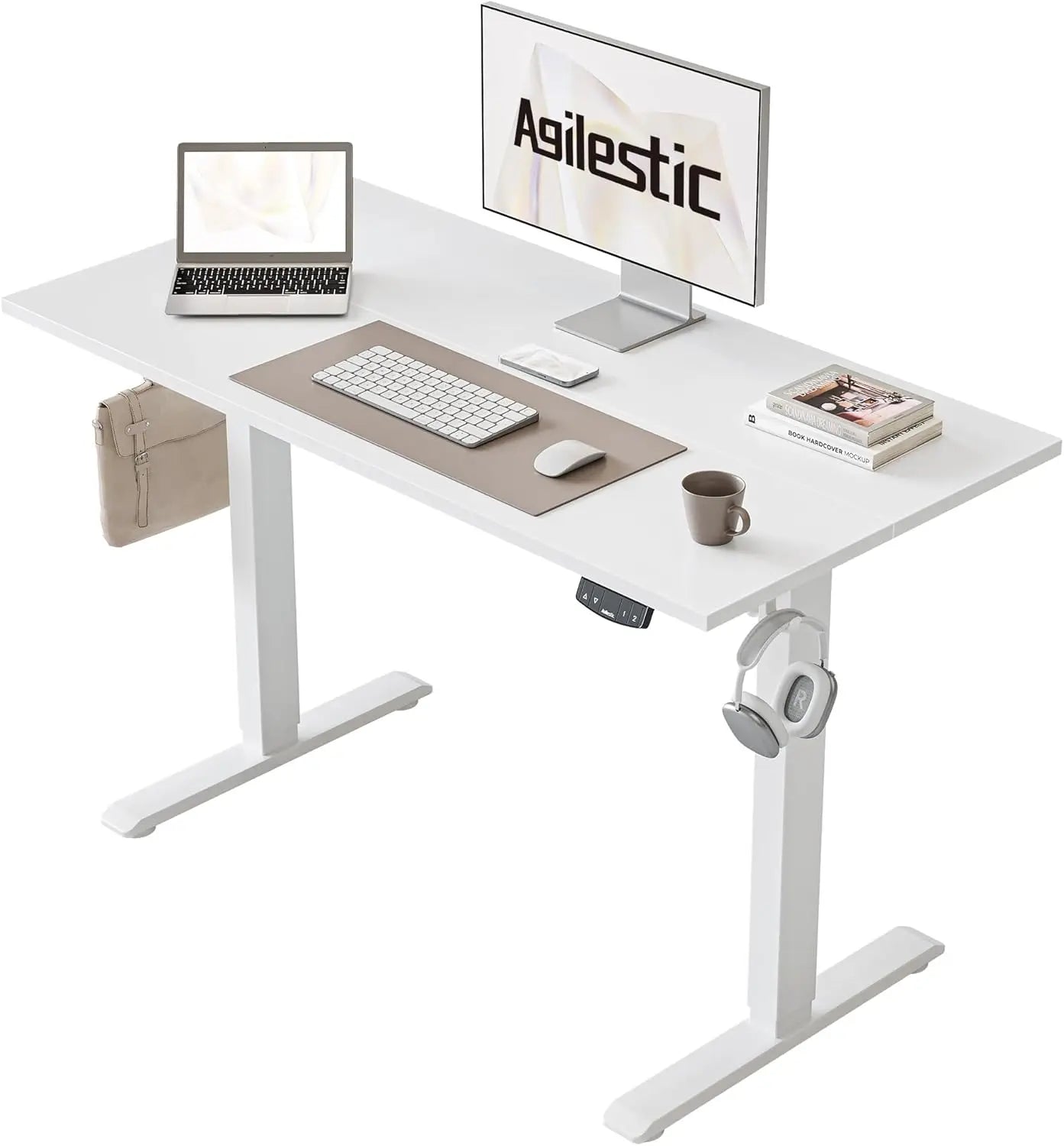 Agilestic Electric Standing Desk Height Adjustable Sit Stand Computer Desk