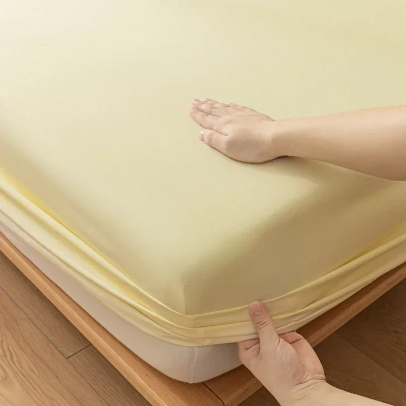 Luxury Elastic Fitted Sheet For Double Bed Mattress Cover