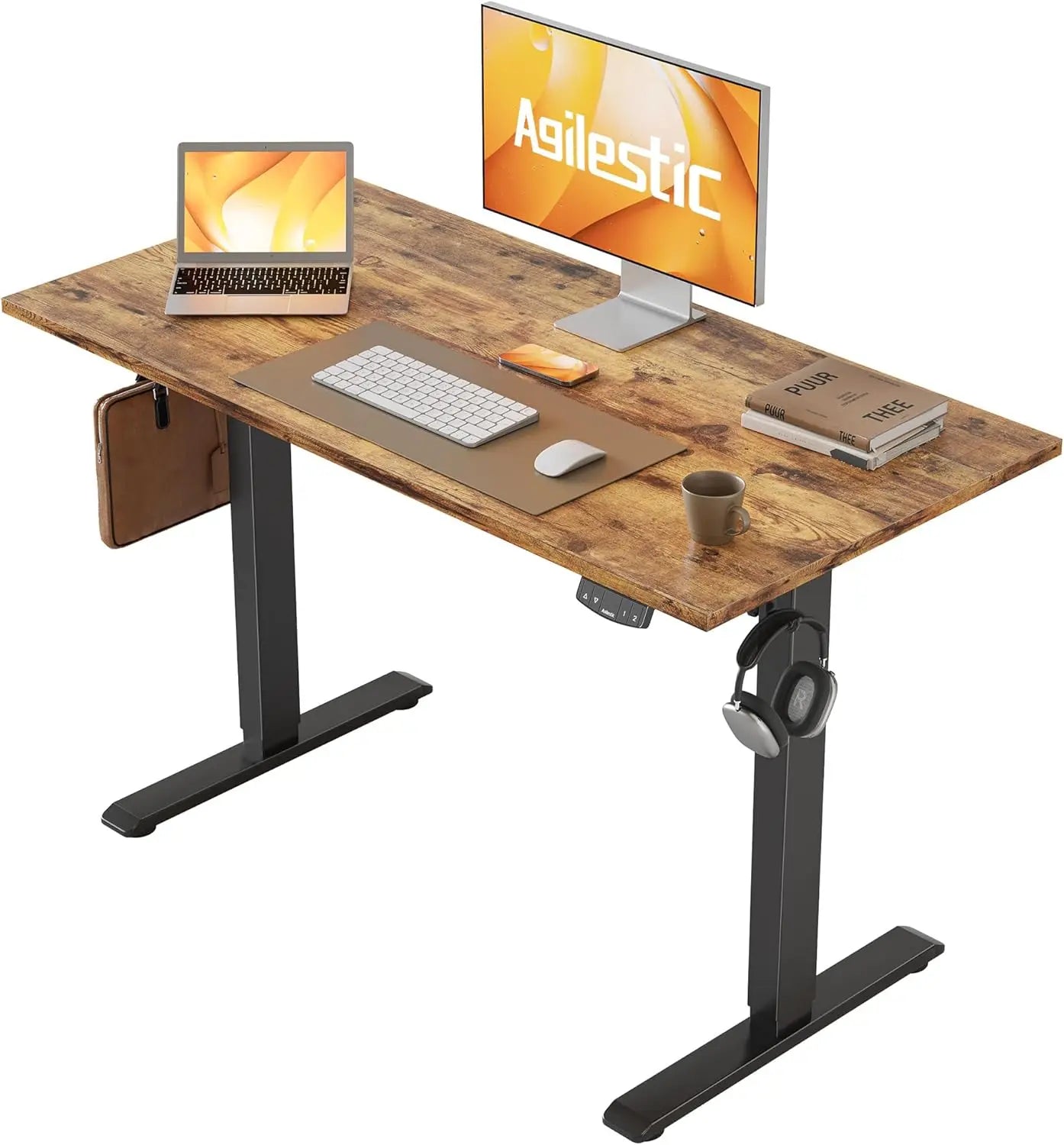 Agilestic Electric Standing Desk Height Adjustable Sit Stand Computer Desk
