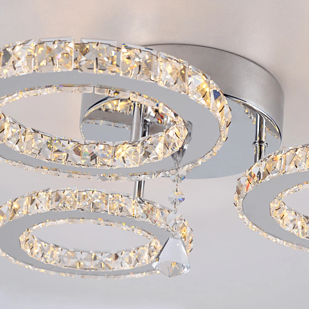 Modern Luxury Ceiling Crystal Chandelier Decoration Home Furniture Living Room Hanging Ceiling Lamp Kitchen Light Led Lighting