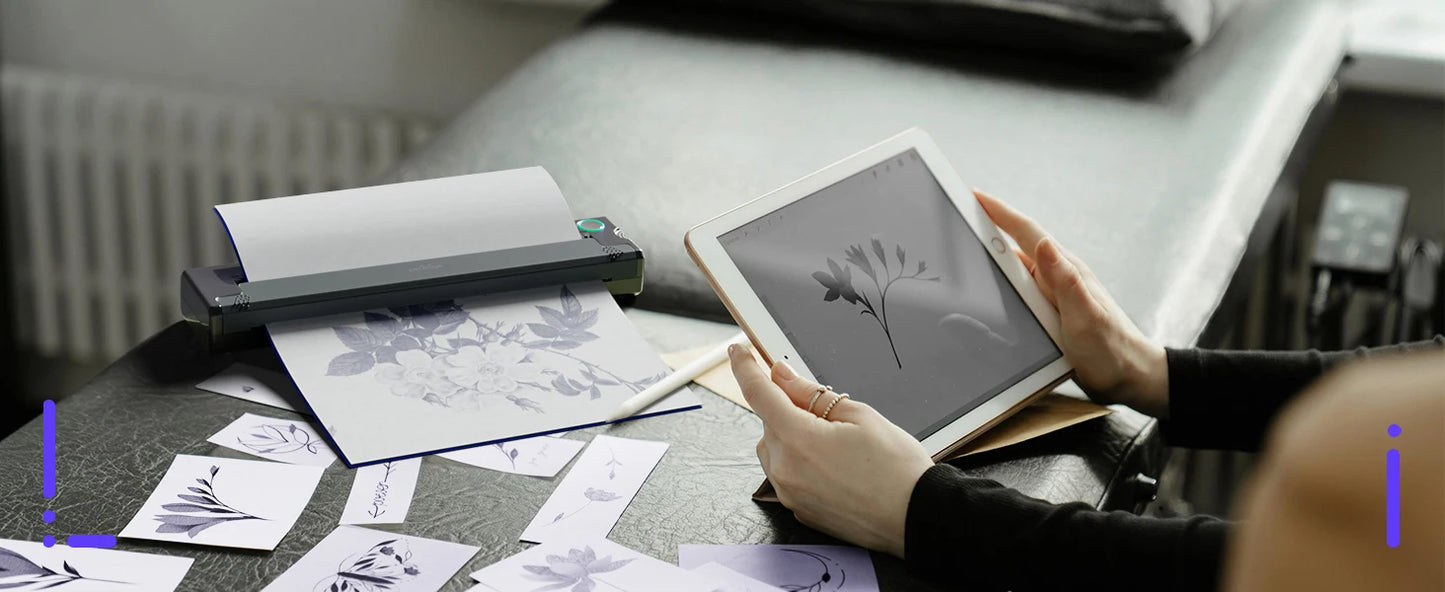 PeriPage P90 Wireless Tattoo Stencil Transfer Printer