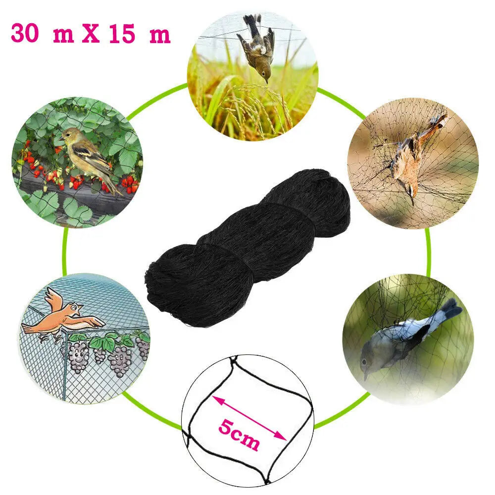 Heavy Duty Nylon Bird Netting For Gardens Protecting Fruit Trees