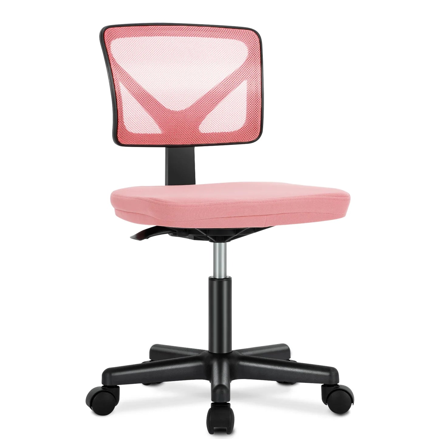 JHK Mesh Lumbar Support Armless Office Chair With Adjustable Height