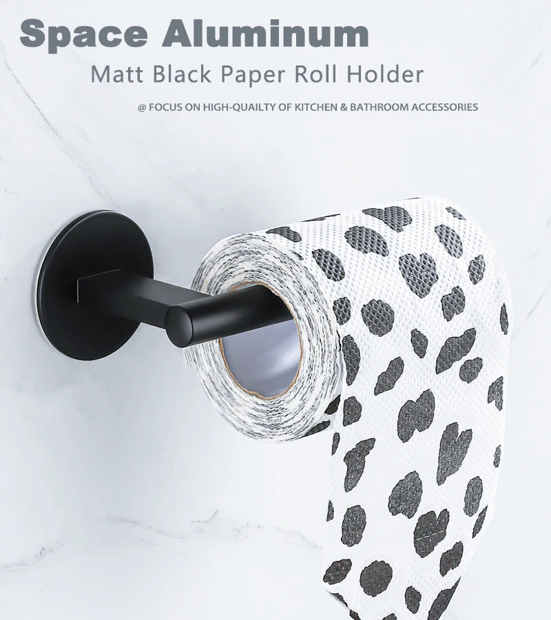 Gaomida Aluminum Alloy Toilet Paper Holder Wall Mounted