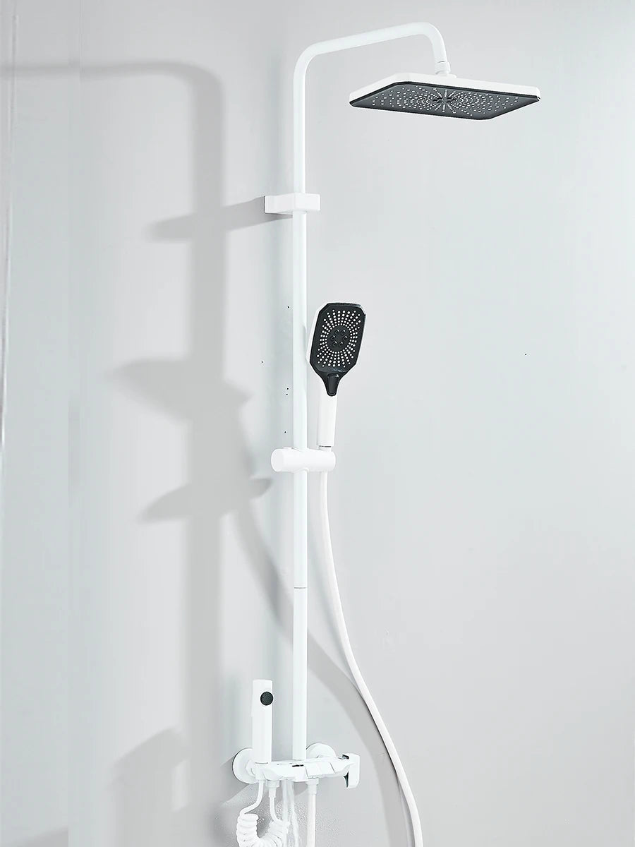 Quyanre 4 Way Shower System With Rain Shower Bidet Faucet