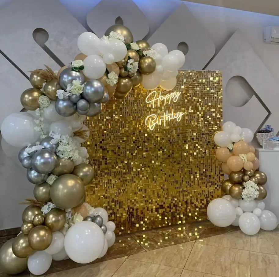 Shimmer Sequin Wall Backdrop for Weddings and Parties