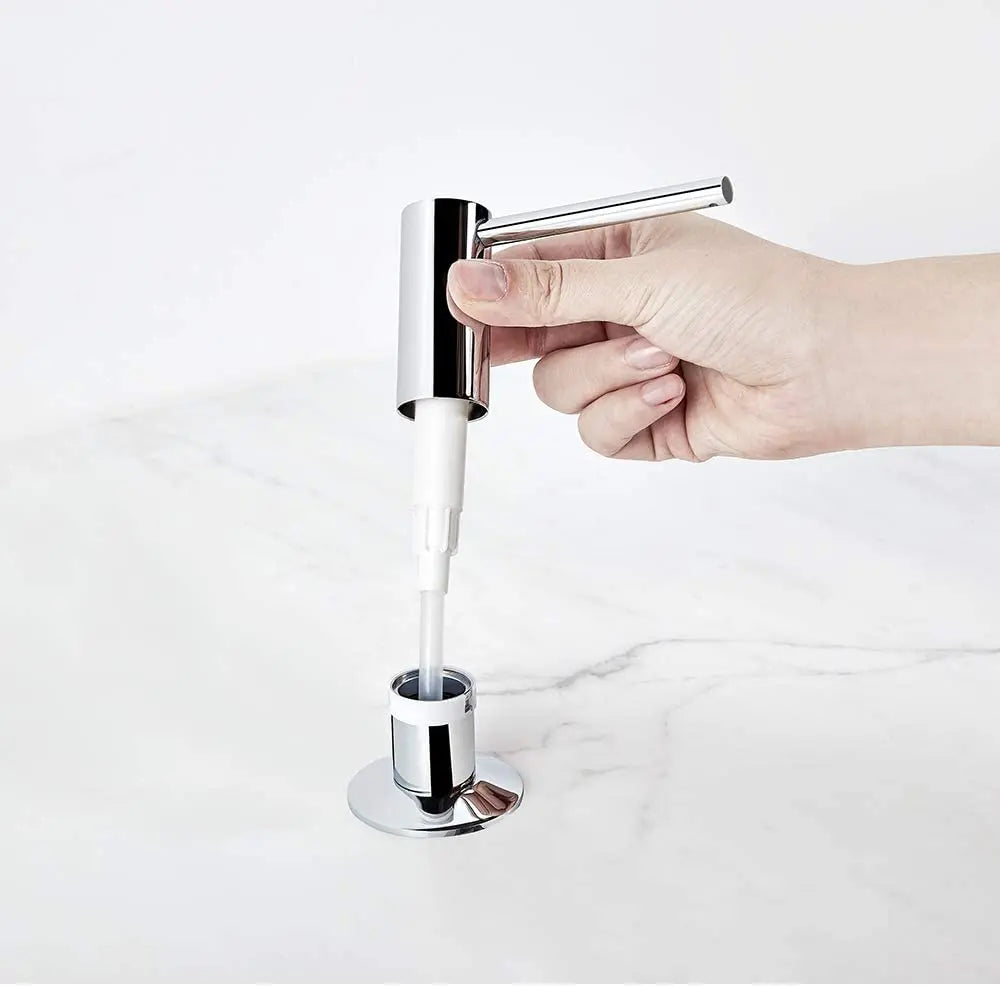 Liquid Soap Dispenser Brass Pump Head Built In Bottle