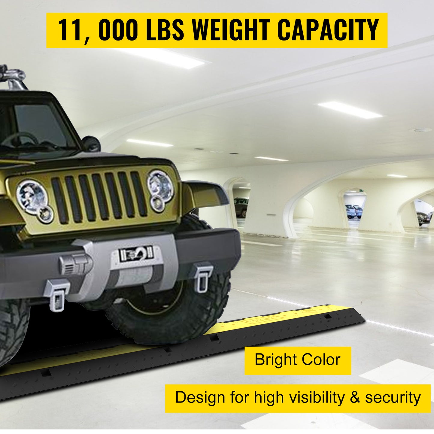 SucceBuy Cable Protector Ramp For 2 Channel Wire Covers 11000LBS