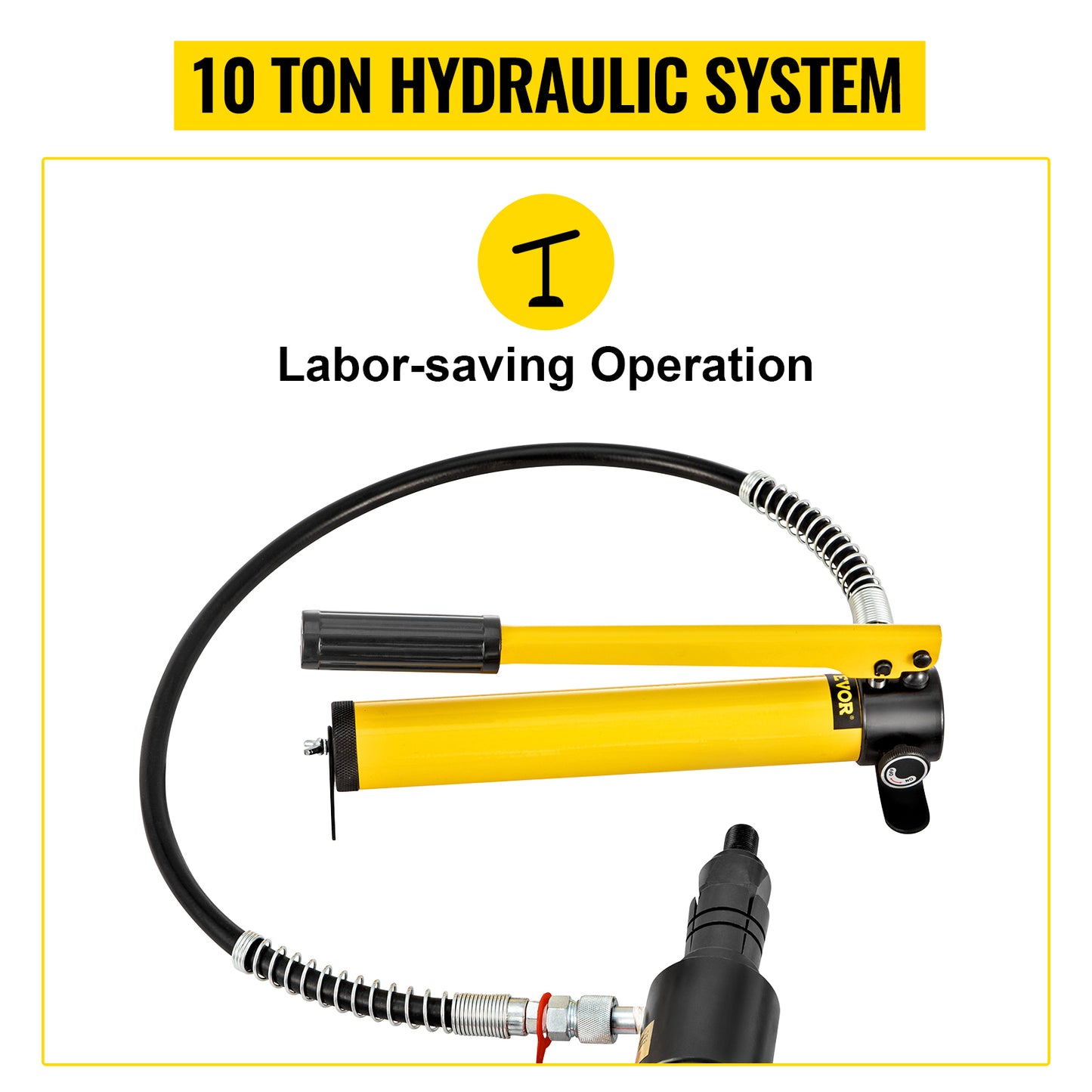 SucceBuy 10 Ton Hydraulic Exhaust Pipe Expander Kit