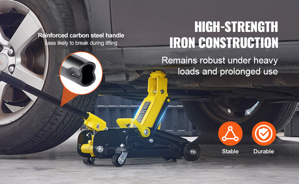 SucceBuy Low Profile Floor Jack 2 Ton Hydraulic Car Jack