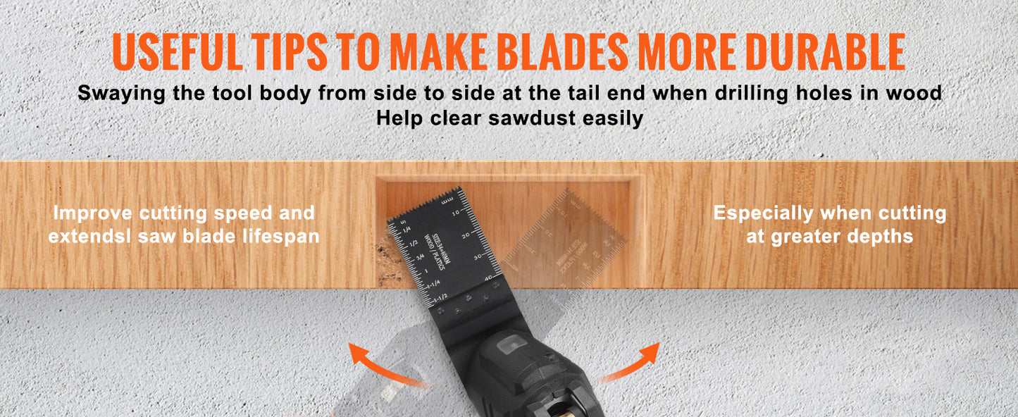 SucceBuy 30Pcs Oscillating Multi Tool Blades Kit For Craftsman