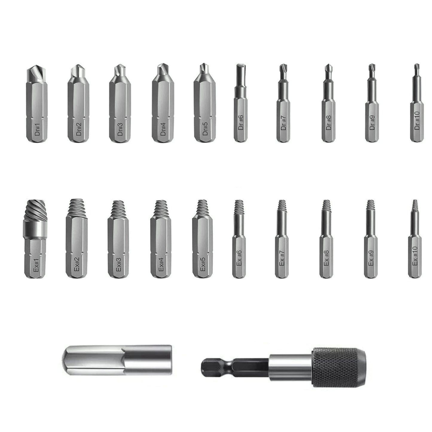 NONEDIY 22Pcs Damaged Screw Extractor Drill Bit Set Allen Bolts